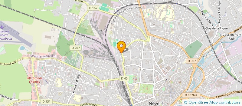 localisation de l'entreprise ATN SAS à NEVERS