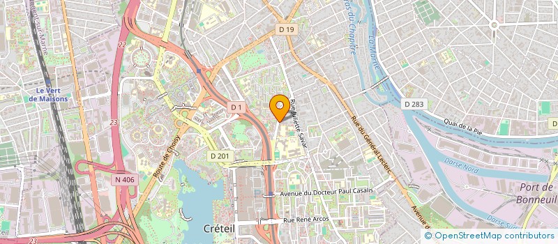 localisation de l'entreprise ATN SERRURERIE à CRETEIL
