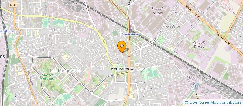 localisation de l'entreprise ATN SERVICES à VENISSIEUX
