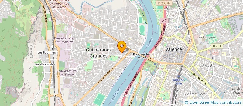 localisation de l'entreprise ATNETMAKER  GUILHERAND-GRANGES