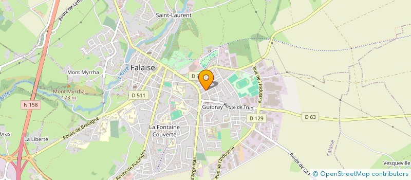 localisation de l'entreprise ATNORMANDIE  FALAISE