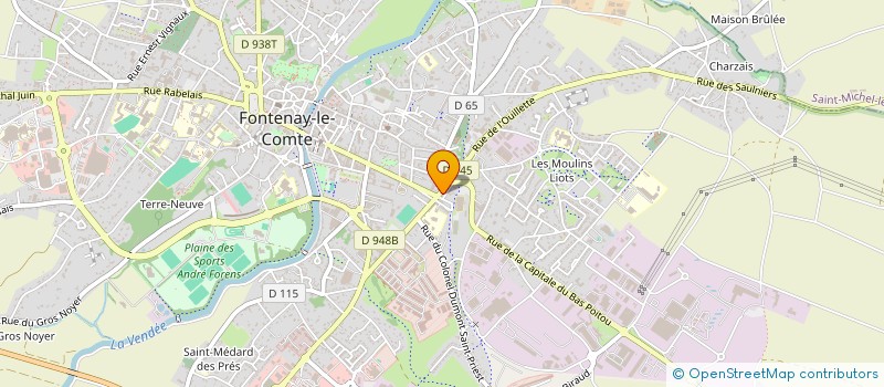 localisation de l'entreprise ATO CONSTRUCTION à FONTENAY-LE-COMTE