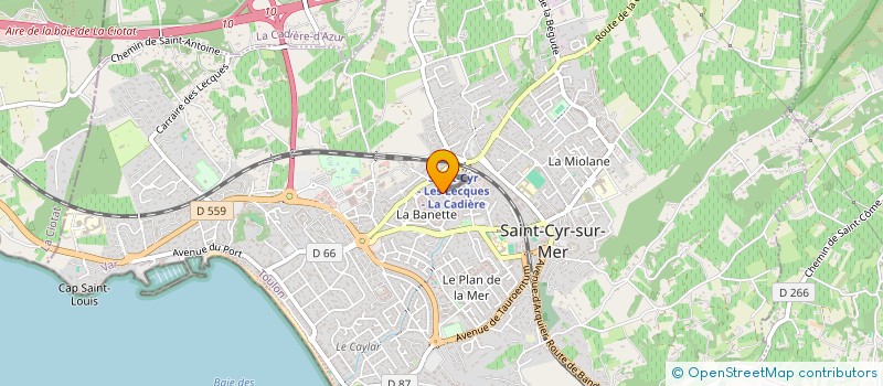 localisation de l'entreprise ATOH à SAINT-CYR-SUR-MER