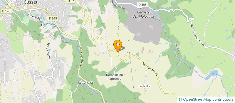 localisation de l'entreprise ATOL à CUSSET