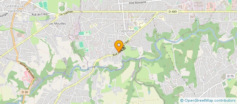 localisation de l'entreprise ATOL ATELIERS OUEST LYONNAIS  CRAPONNE