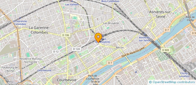 localisation de l'entreprise ATOLL à COURBEVOIE