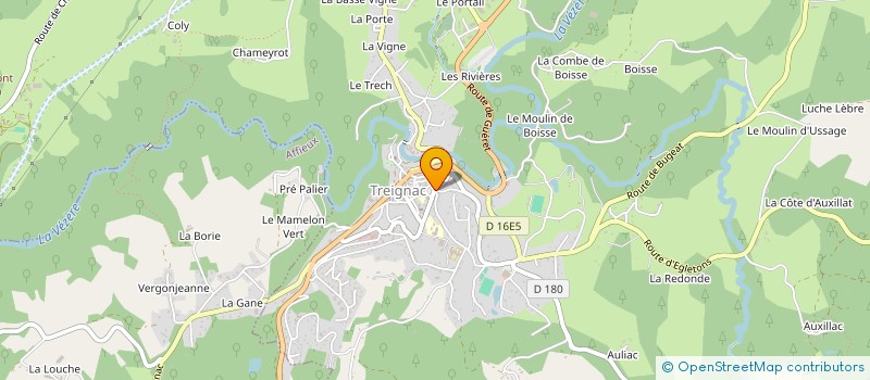 localisation de l'entreprise ATOLL à TREIGNAC