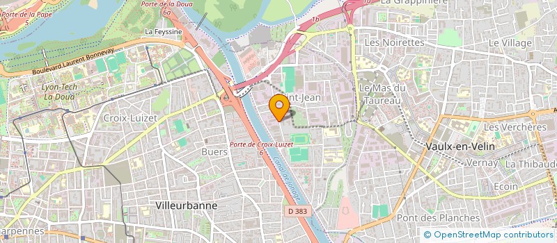 localisation de l'entreprise ATOLL  VILLEURBANNE