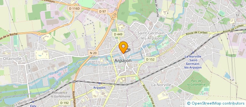 localisation de l'entreprise ATOLL à ARPAJON