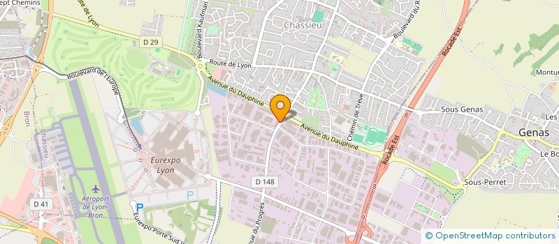 localisation de l'entreprise ATOLL  SAINT-PIERRE-DE-CHANDIEU