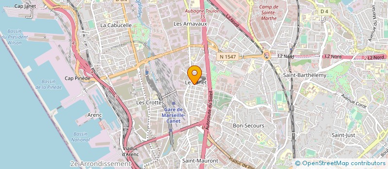 localisation de l'entreprise ATOLL COMMUNICATION à MARSEILLE