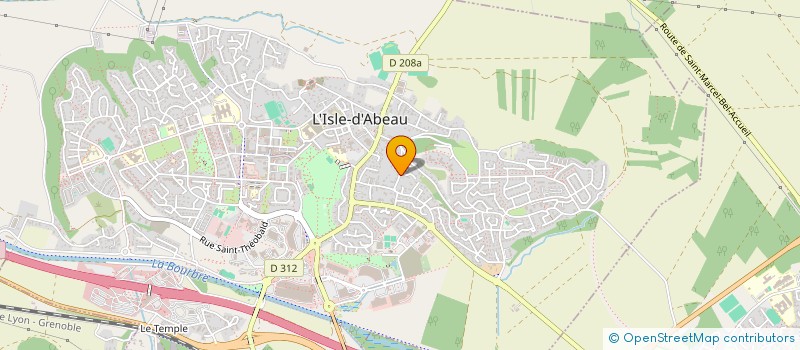 localisation de l'entreprise ATOLL QUALITE  L'ISLE-D'ABEAU