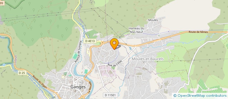 localisation de l'entreprise ATOM à GANGES