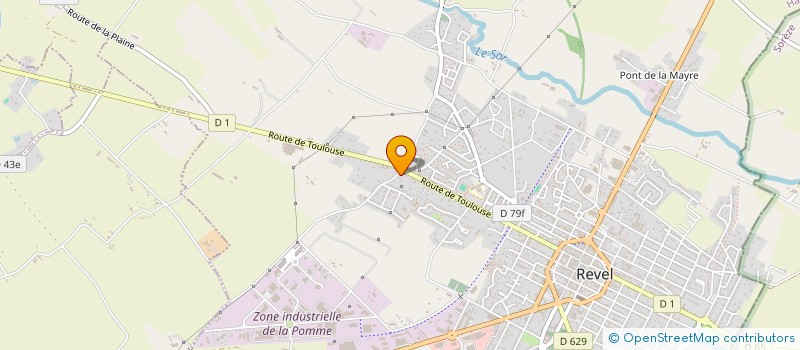 localisation de l'entreprise ATOM à REVEL