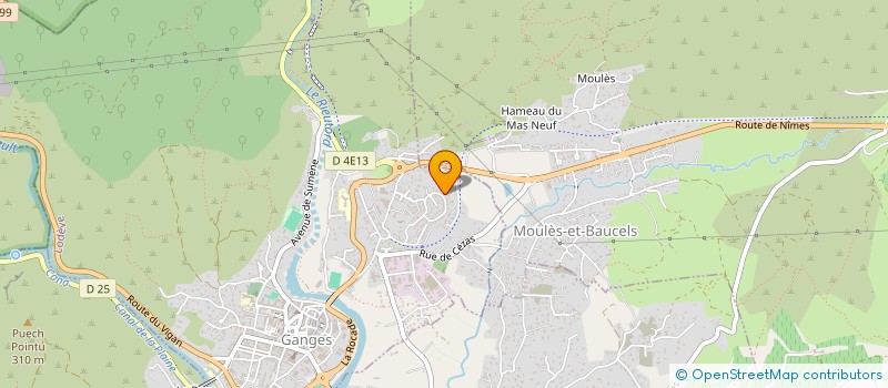 localisation de l'entreprise ATOM (AMENAGEMENT TECHNIQUE D'OBJETS ET MOBILIER URBAIN)  GANGES