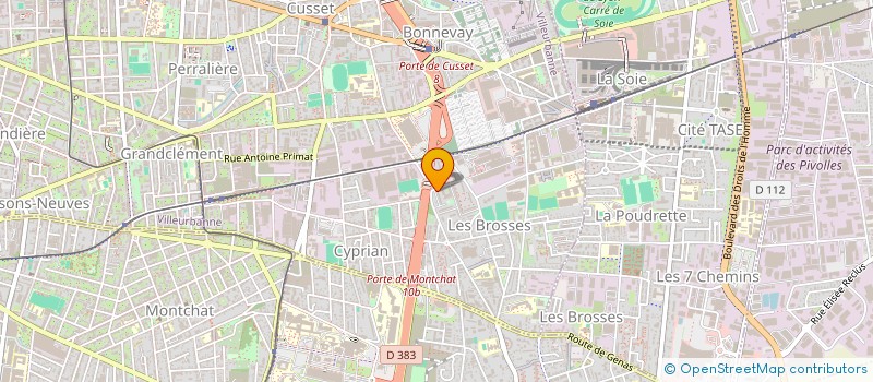 localisation de l'entreprise ATOM RENOV  VILLEURBANNE