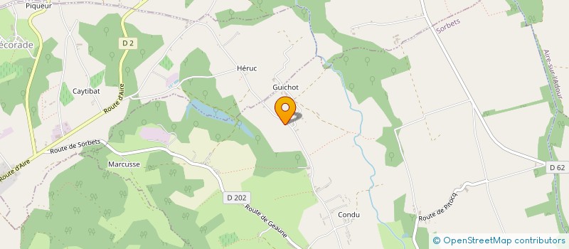 localisation de l'entreprise ATOMANTINE  SORBETS