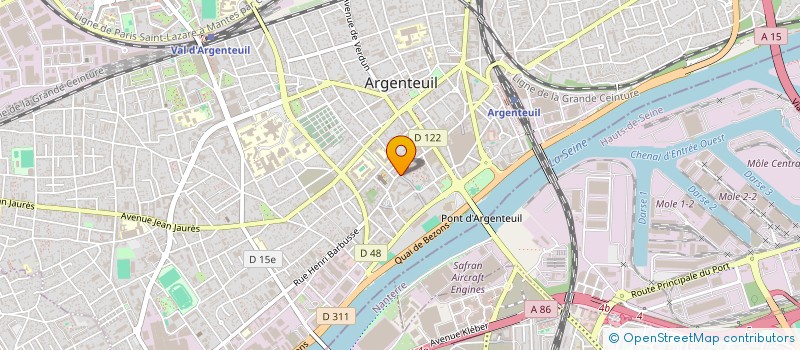 localisation de l'entreprise ATOME à ARGENTEUIL