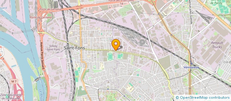 localisation de l'entreprise ATOME AMBULANCE  VENISSIEUX