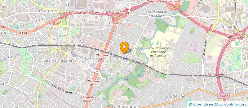 localisation de l'entreprise ATOME COMMUNICATION ET PUBLICITE à TOULOUSE