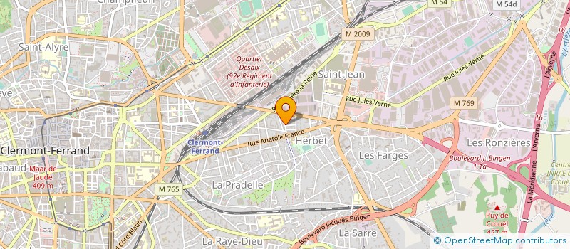 localisation de l'entreprise ATOME CONCEPT à CLERMONT FERRAND