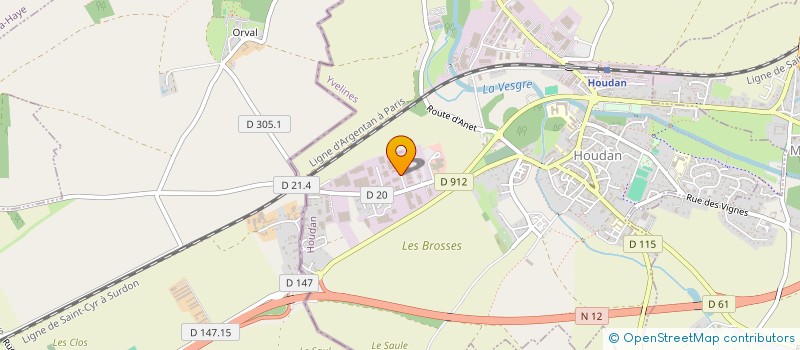 localisation de l'entreprise ATOME DECO à HOUDAN