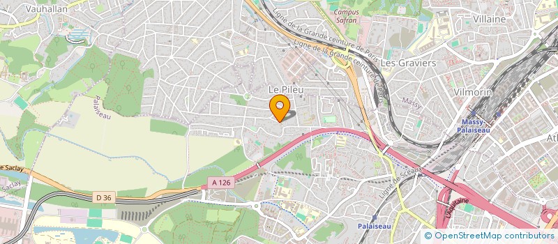 localisation de l'entreprise ATOME DEV à PALAISEAU