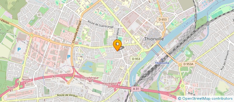 localisation de l'entreprise ATOME ELEC à THIONVILLE