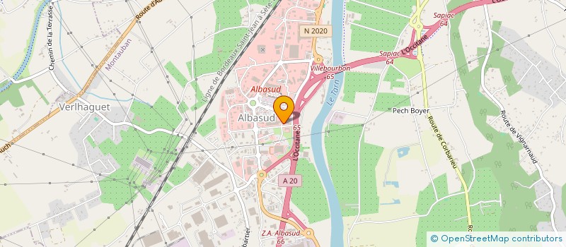localisation de l'entreprise ATOME ELECTRICITE  MONTAUBAN
