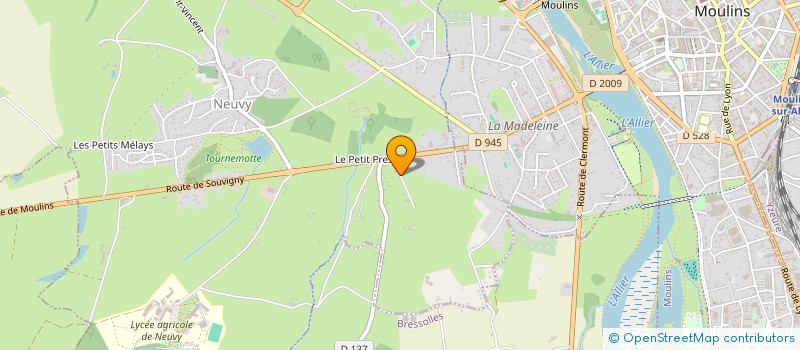 localisation de l'entreprise ATOME GREEN à NEUVY