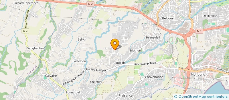 localisation de l'entreprise ATOMES DIFFUSION  BAIE MAHAULT