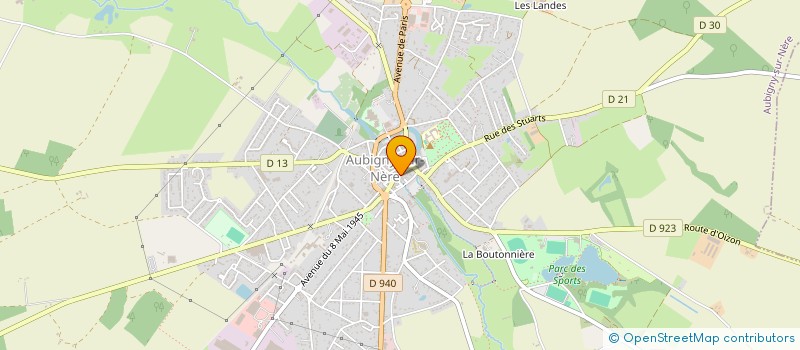 localisation de l'entreprise ATOMIC CINEMA à AUBIGNY-SUR-NERE