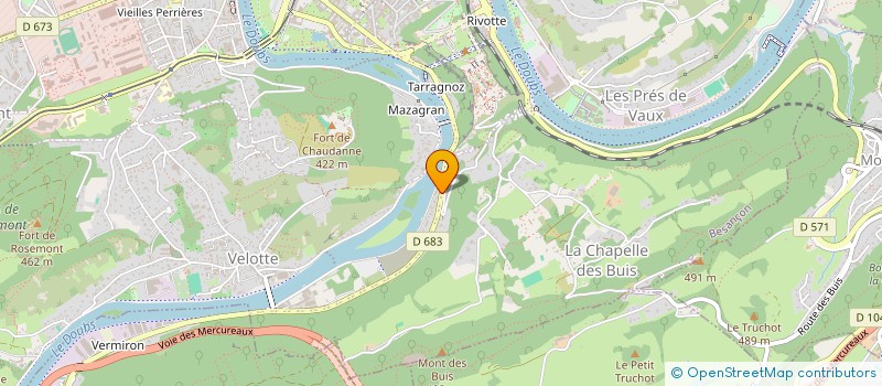 localisation de l'entreprise ATOMIC SUPPORTS à BESANCON