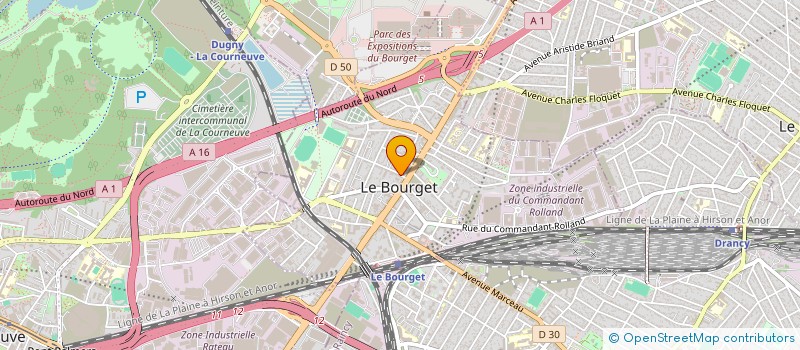 localisation de l'entreprise ATOMIK à LE BOURGET