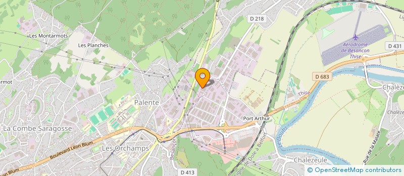 localisation de l'entreprise ATOMIX à THISE
