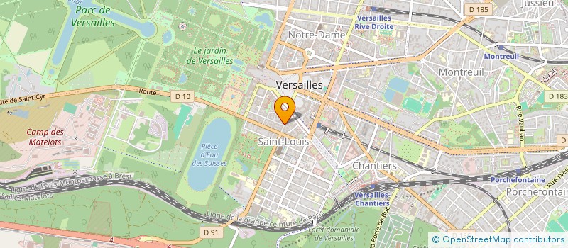 localisation de l'entreprise ATOMOBILE SATORY à VERSAILLES