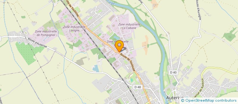 localisation de l'entreprise ATOMOS  AUTERIVE