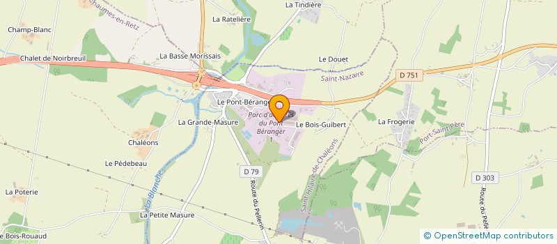 localisation de l'entreprise ATOMOUEST à SAINT-HILAIRE-DE-CHALEONS