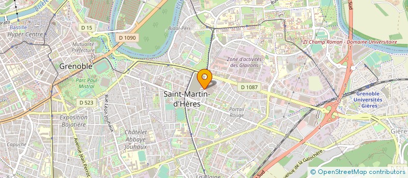 localisation de l'entreprise ATON à SAINT-MARTIN-D'HERES
