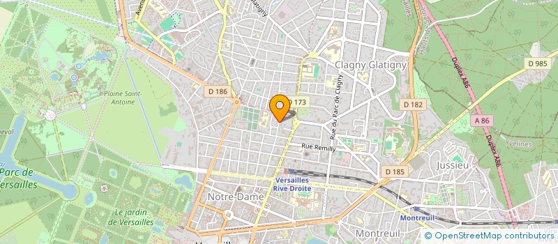 localisation de l'entreprise ATON à VERSAILLES