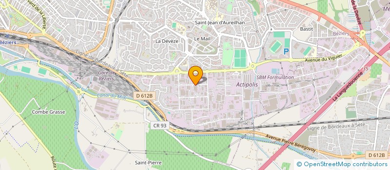 localisation de l'entreprise ATON à BEZIERS