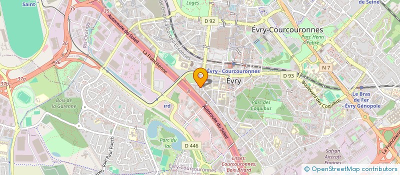 localisation de l'entreprise ATON FORMATION à EVRY-COURCOURONNES
