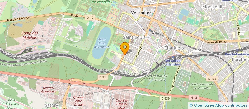 localisation de l'entreprise ATONIC à VERSAILLES