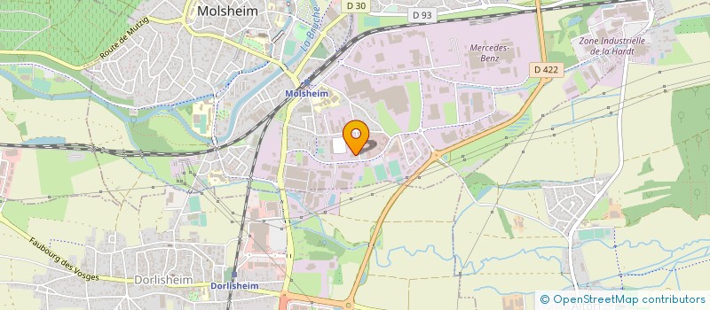localisation de l'entreprise ATOO'DESIGN à MOLSHEIM