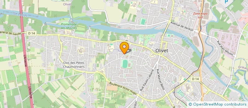 localisation de l'entreprise ATOO.NET à OLIVET