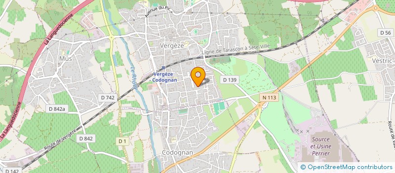 localisation de l'entreprise ATOO SERVICES  VERGEZE