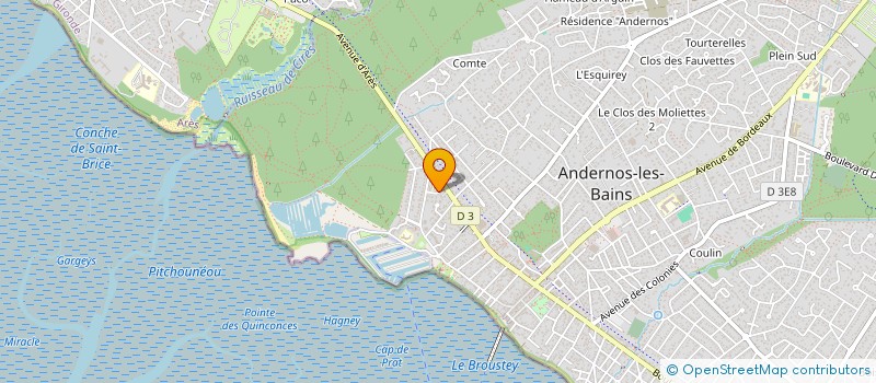 localisation de l'entreprise ATOOLA à ANDERNOS-LES-BAINS