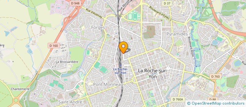 localisation de l'entreprise ATOOSYSTEM  LA ROCHE-SUR-YON