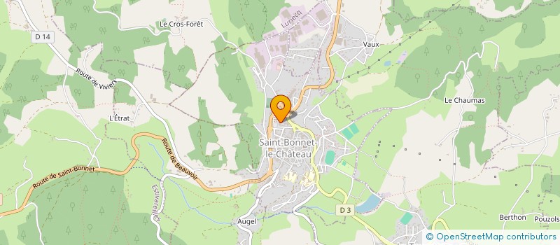 localisation de l'entreprise ATOPLAST à SAINT-BONNET-LE-CHATEAU