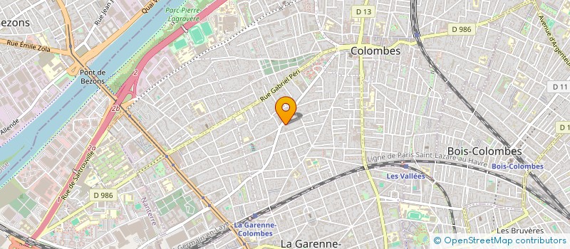 localisation de l'entreprise ATOS à COLOMBES